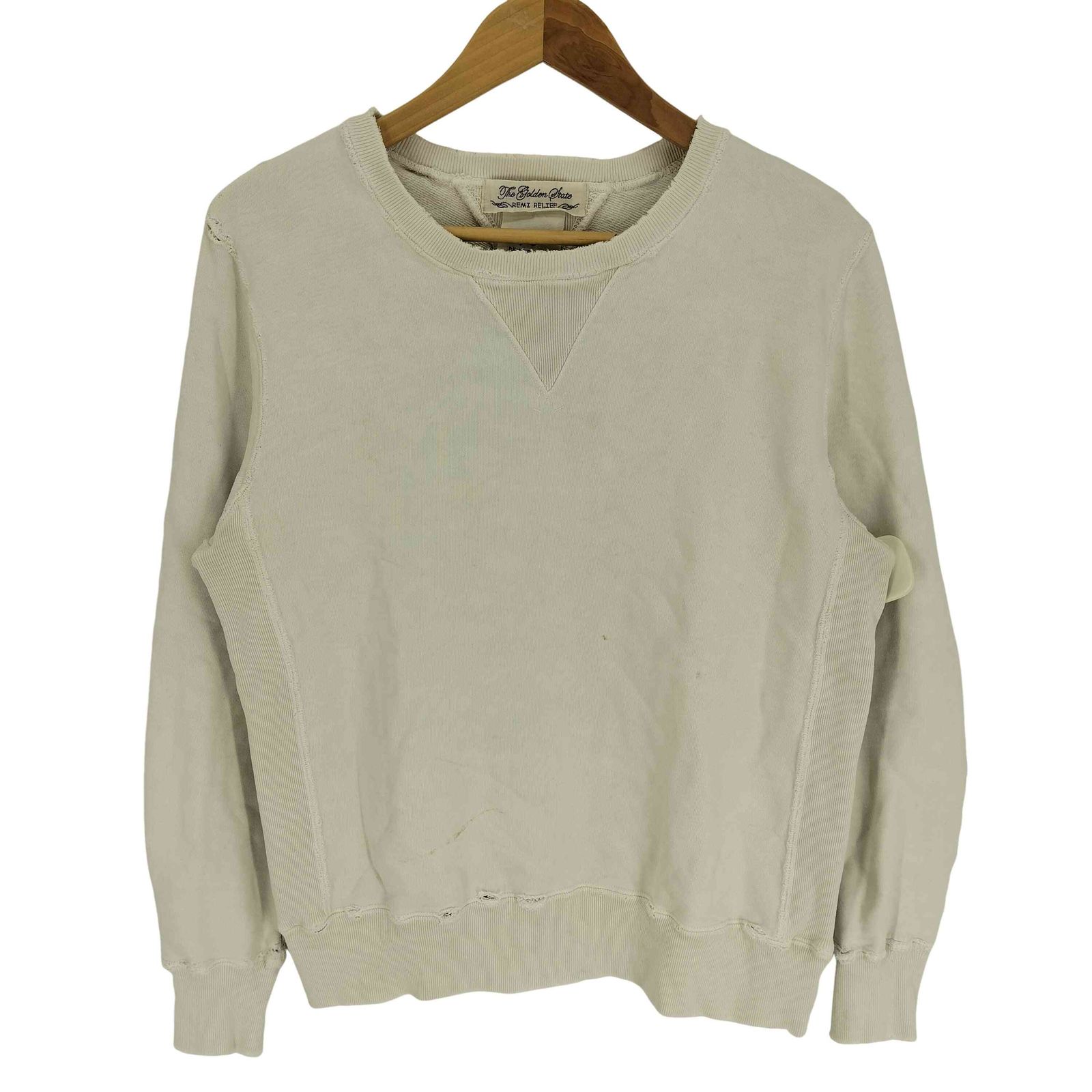 レミレリーフ REMI RELIEF 両Vガゼット ダメージ クルーネック レミレリーフ REMI RELIEF 両Vガゼット ダメージ クルーネック