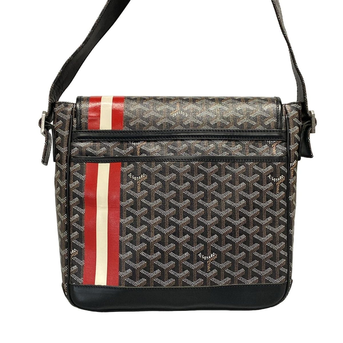 GOYARD(ゴヤール) ショルダーバッグ グランブルーMM 黒×レッド