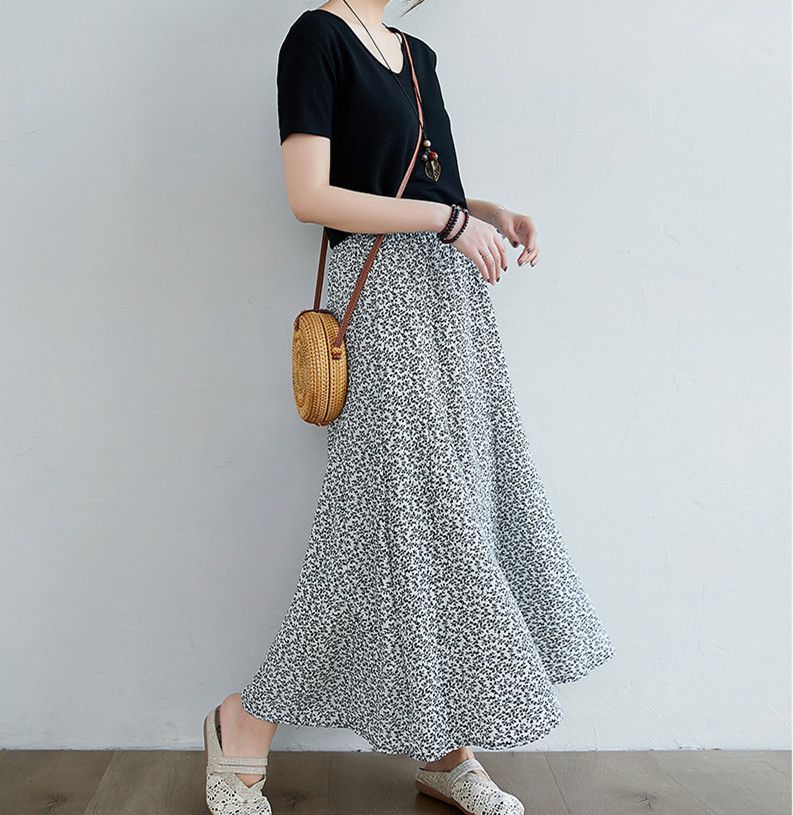 ⭐️24新作 ♡ Zadig&Voltaire 花柄ロングスカート 新品♡　159 2WAY花柄レースフレアスカートロングスカート[品番：LVLW0000282