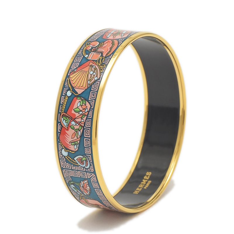 エルメス エマイユGM バングル 七宝焼 ゴールド - メルカリ