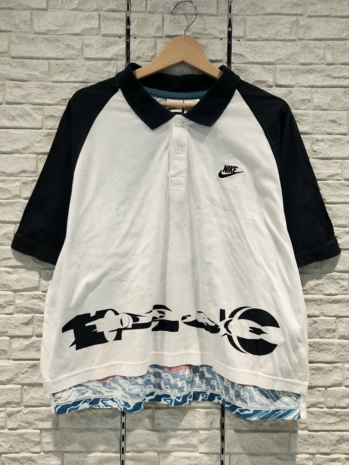90s NIKE CHALLENGE COURT チャレンジコート ポロシャツ M