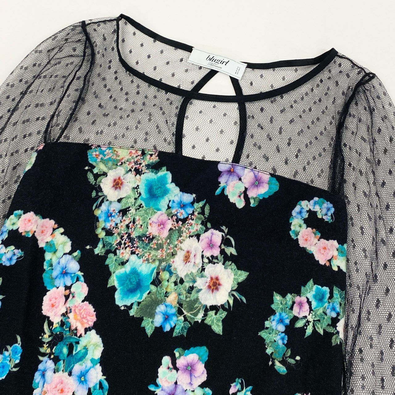 Bluegirl ニットトップス ブルーガール レースニット Blugirl