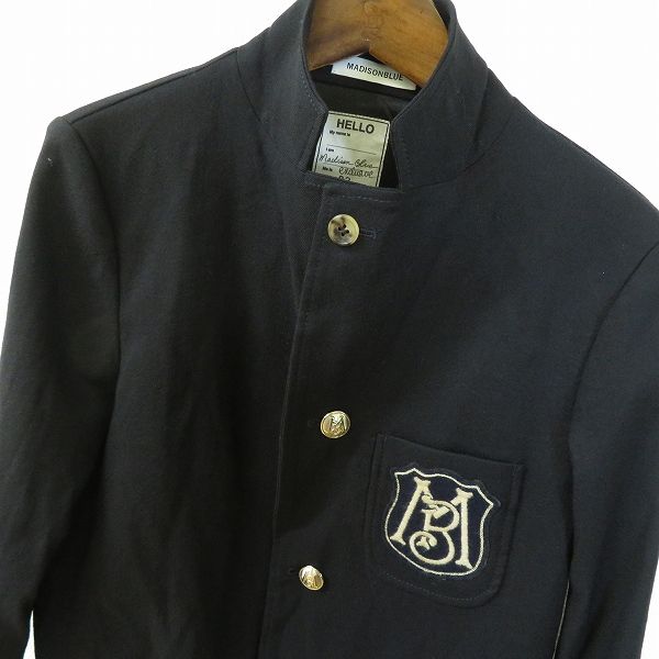 a マディソンブルー MADISON BLUE ジャケット テーラード 02 濃紺 紺ブレ ロゴ エンブレム 銀ボタン レディース 933394 k01 WWW_SIROKUMA-CORPORATION_COM