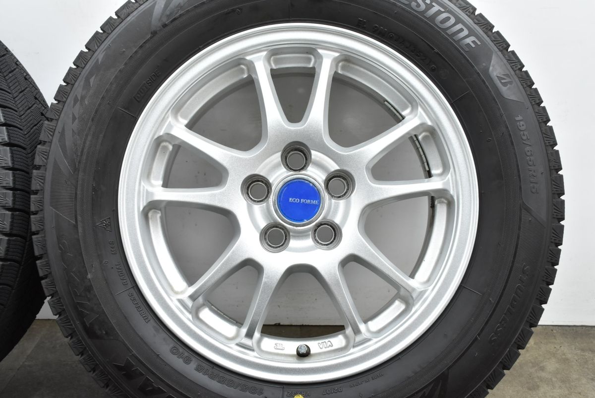 バリ溝】エコフォルム 15in 6J +45 PCD100 ブリヂストン ブリザック 