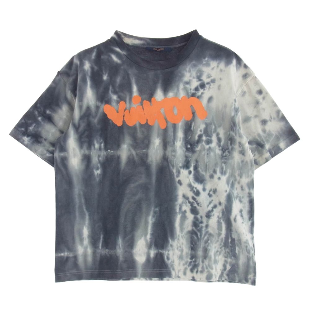 LOUIS VUITTON ルイ・ヴィトン 22AW RM222 NPL HNY87W インサイドアウト タイダイ フロント プリント Ｔシャツ 半袖 カットソー グレー系 L【中古】 LOUIS VUITTON ルイ・ヴィトン 22AW RM222 NPL HNY87W インサイド