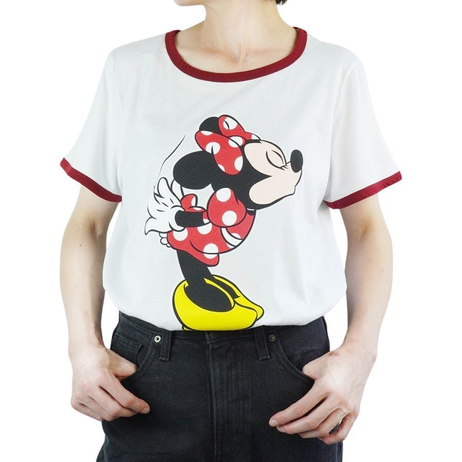 期間限定価格商品 レディース MINNIE Tシャツ【クリックポスト対応可】DISNEY トップス