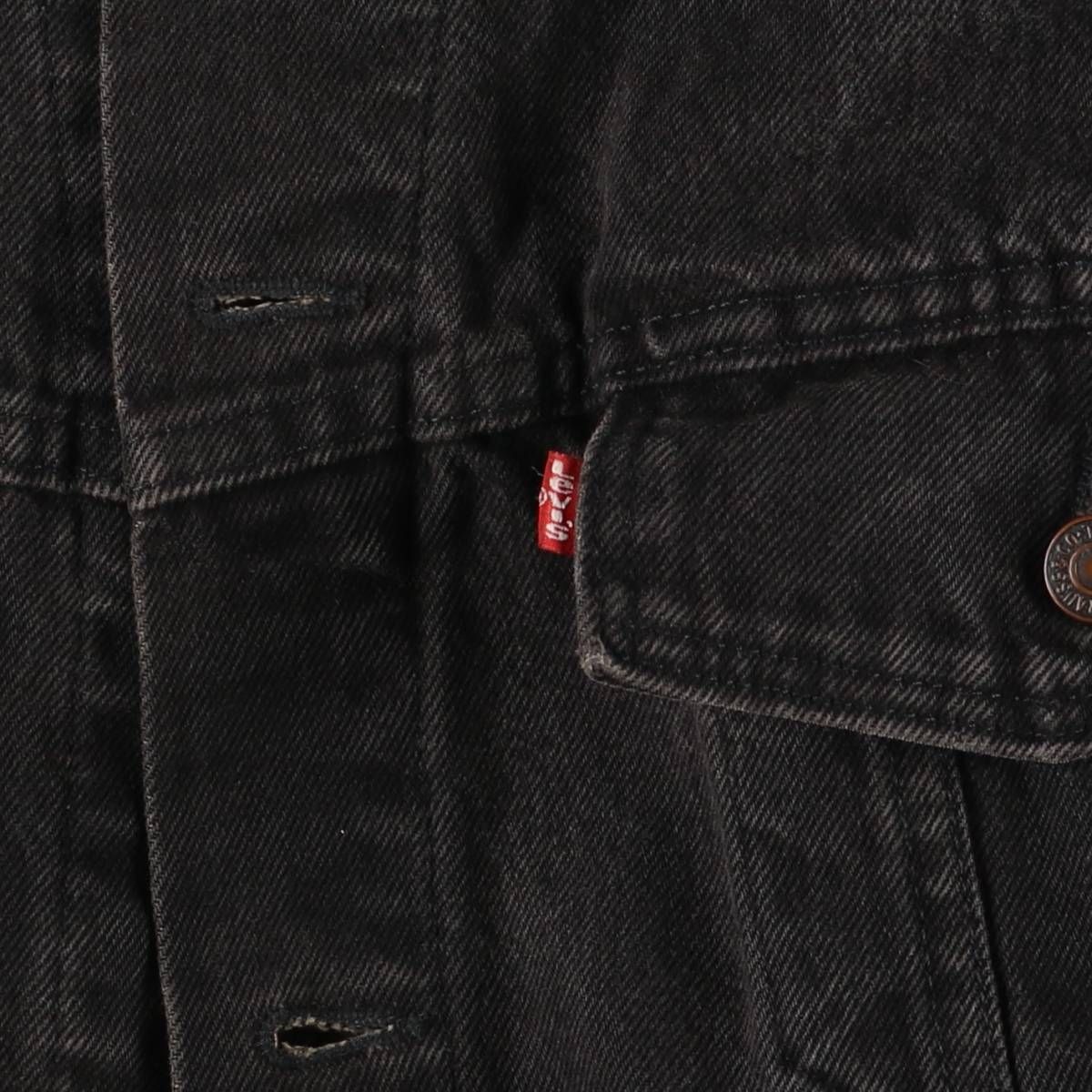 90s リーバイス デニムジャケット Gジャン 黒 70617 古着 90~00年代 リーバイス Levi's 70617-4159 ブラック デニム