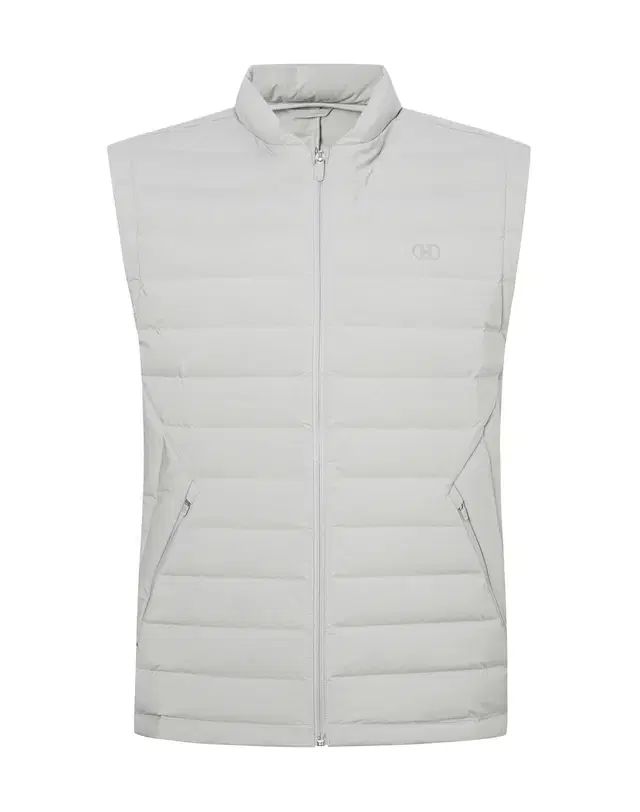 HAZZYS へジス ゴルフ メンズ 軽量 ダウン ベスト グレー 95 100 105 110