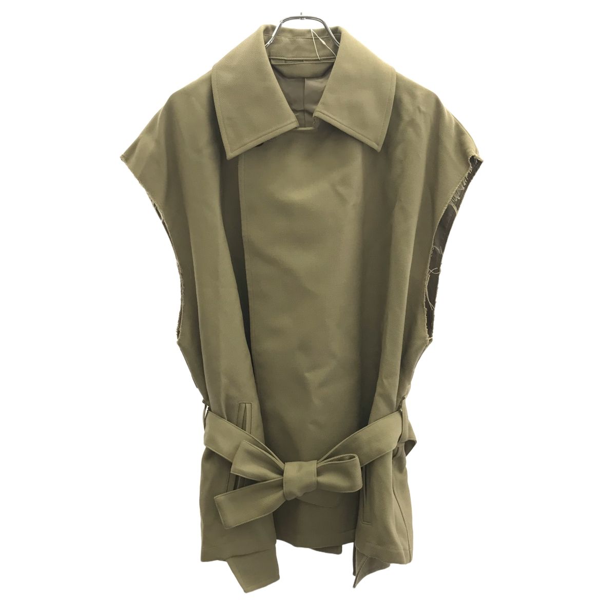 Blanc YM ブラン ワイエム Short Trench Vest ショートトレンチベスト BL-23A-STV ベージュ M Blanc YM ブラン ワイエム Short Trench Vest ショートトレンチベスト