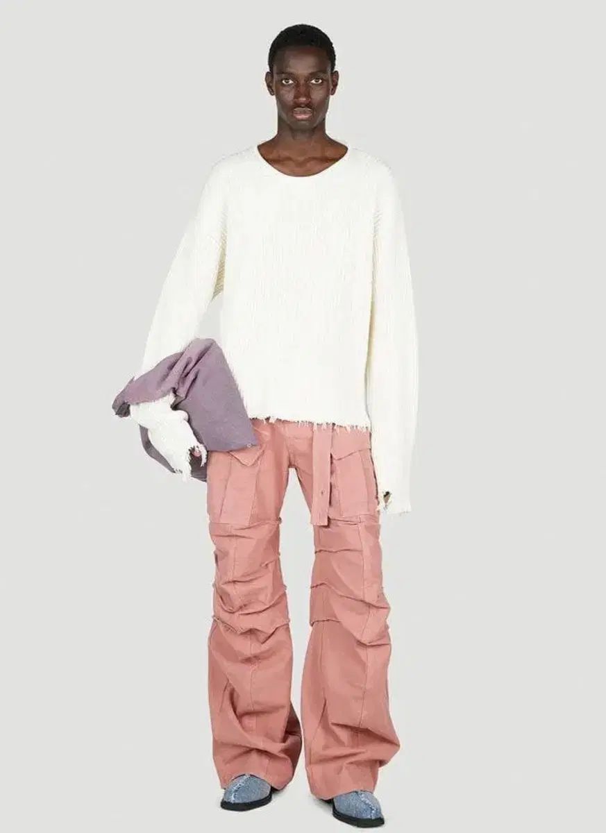 mina perhonen フード付きジップアップニットパーカー アウター L