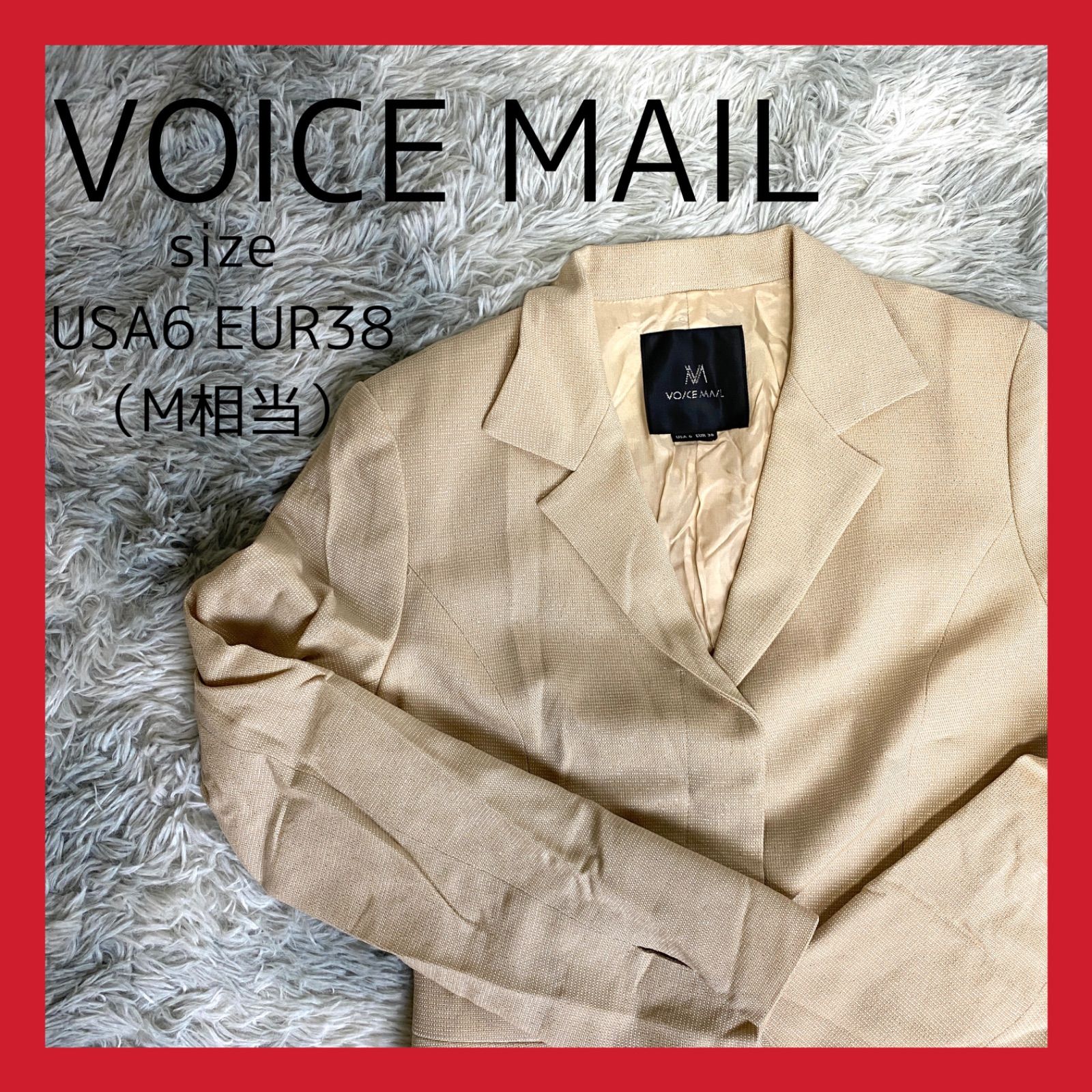 VOICEMAIL ヴォイスメール ジャケット ラメ レディース USA6 EUR38 M