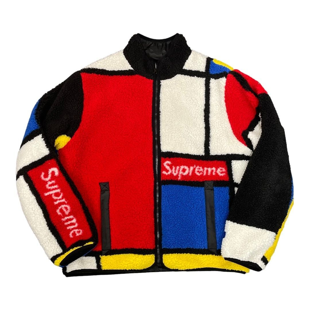 国内正規 Supreme 20AW Reversible Colorblocked Fleece Jacket