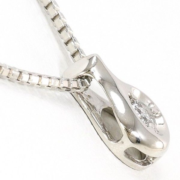 PT1000 PT850 ネックレス necklace ダイヤ 0.1 総重量約4.9g 約51cm