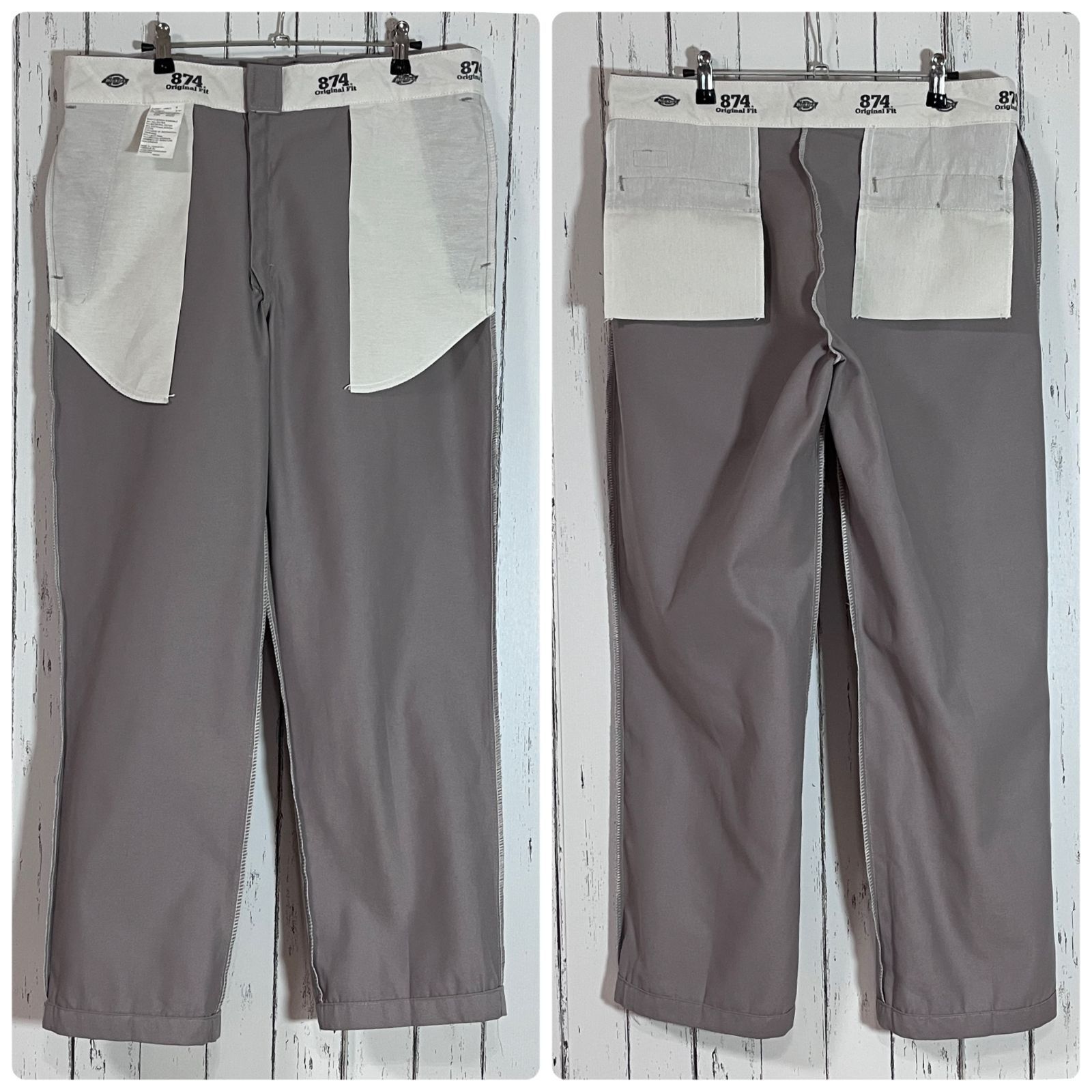 新品未使用　dickies minnano リアルツリー　グレー　w36 美品 Dickies ディッキーズ 874 Original Fit オリジナル