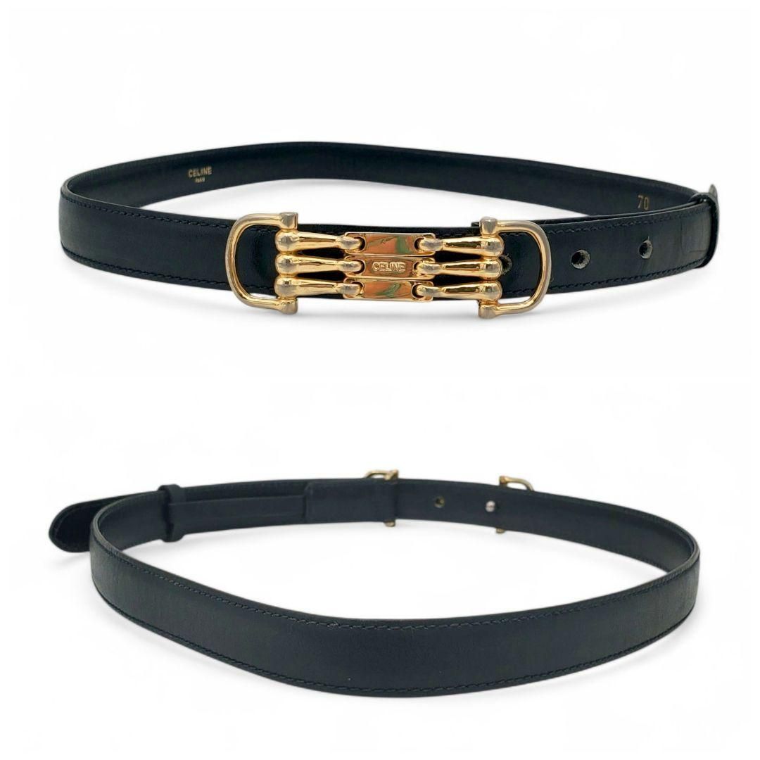 CELINE セリーヌ ベルト レザー イタリア製 ヴィンテージ 70