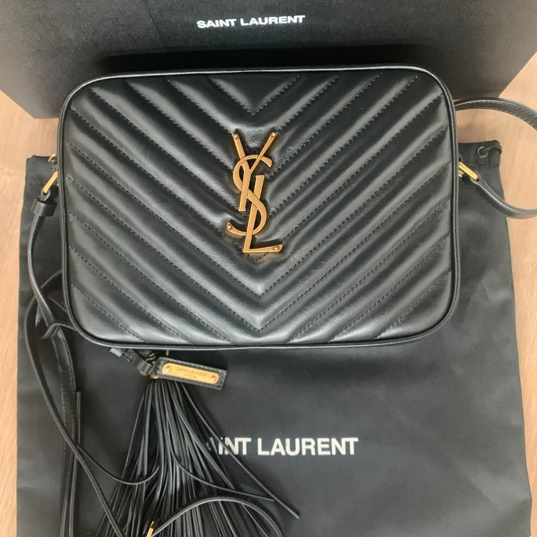サンローランルーカメラバッグショルダー キルティング ブラック-WTO