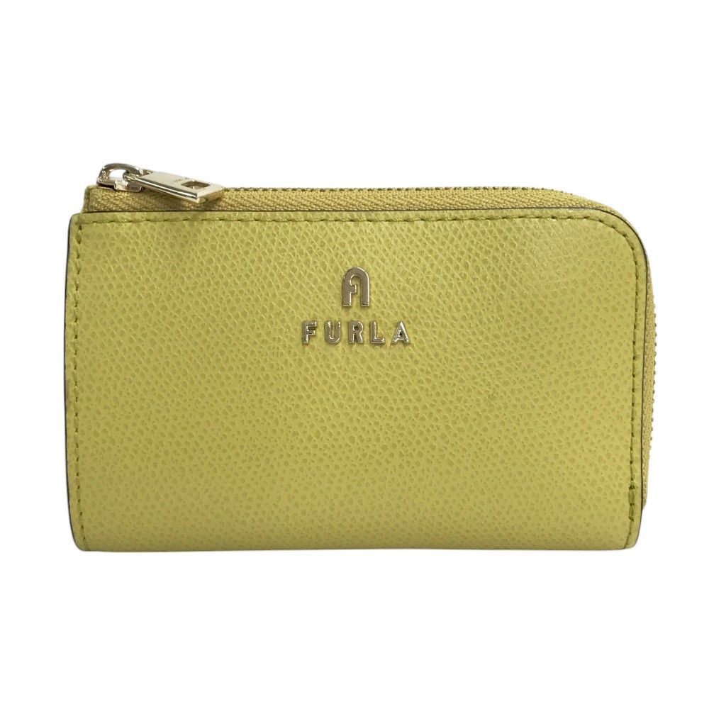 FURLA フルラ キーリング付き キーケース イエロー系 [240101340591 
