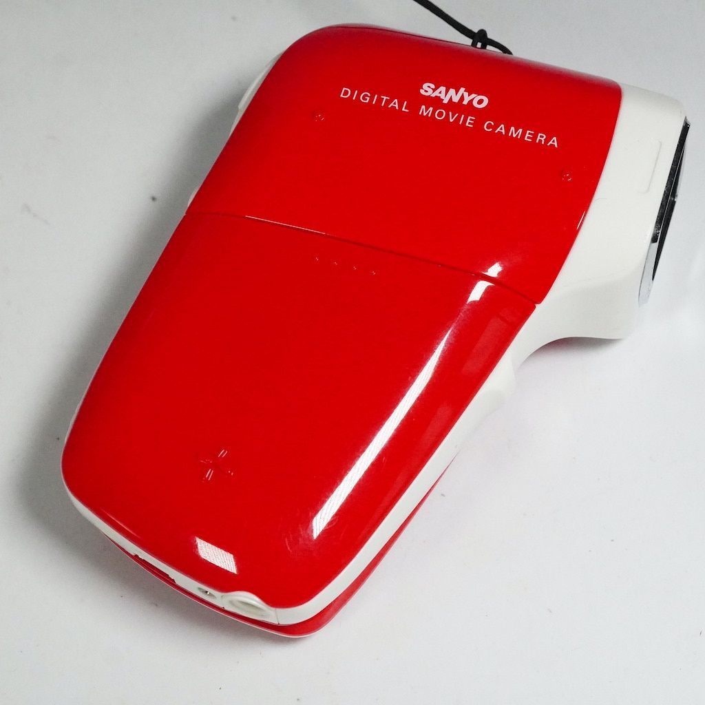 サンヨー SANYO ビデオカメラ レッド Xacti DMX-CG9(R) T2118