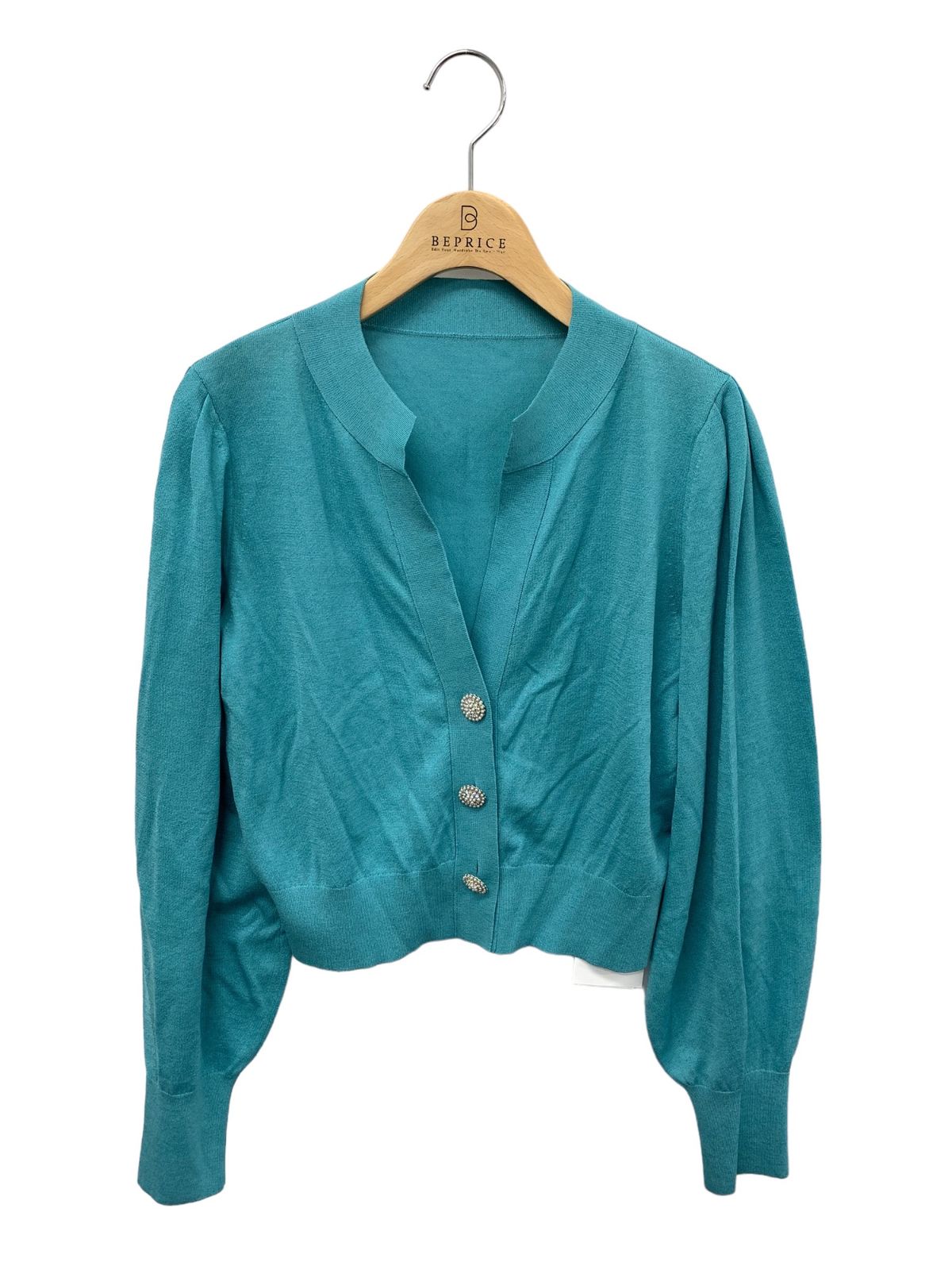 フォクシーブティック REVER 43629 カーディガン 40 ブルー  