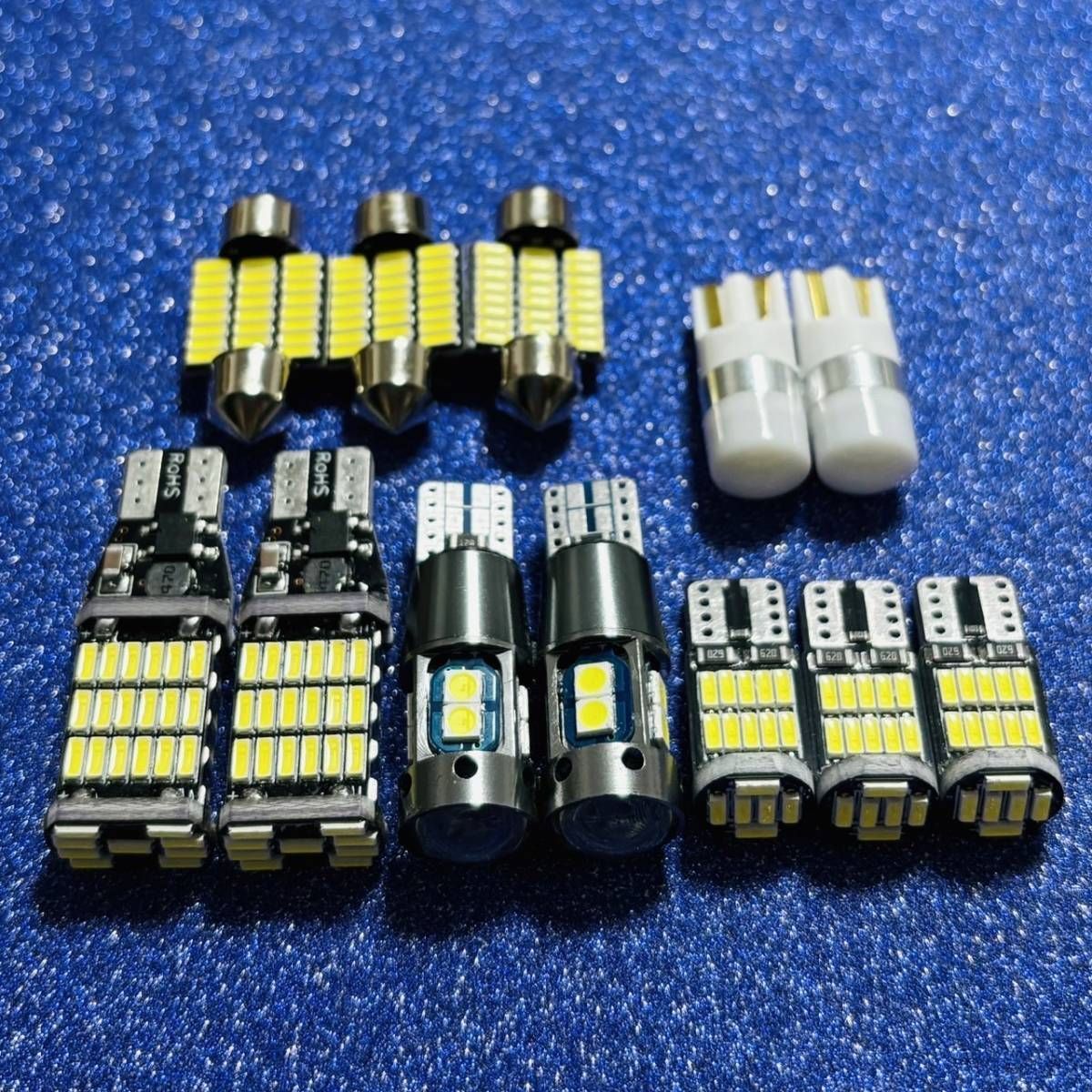 超鬼爆！12個セット！ルームランプ C26 セレナ 日産 ウエッジ球 バックランプ ナンバー灯 スモール ホワイト t10 LED カスタム パーツ 車検対応