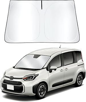 ASZSK トヨタ シエンタ 10系 専用 サンシェード フロント 新型シエンタ 3代目 10系 シエンタ ハイブリッド Hybrid 専用サンシェード フロント ガラス用 日除け UVカット 遮光 車中泊 折り畳み式 取