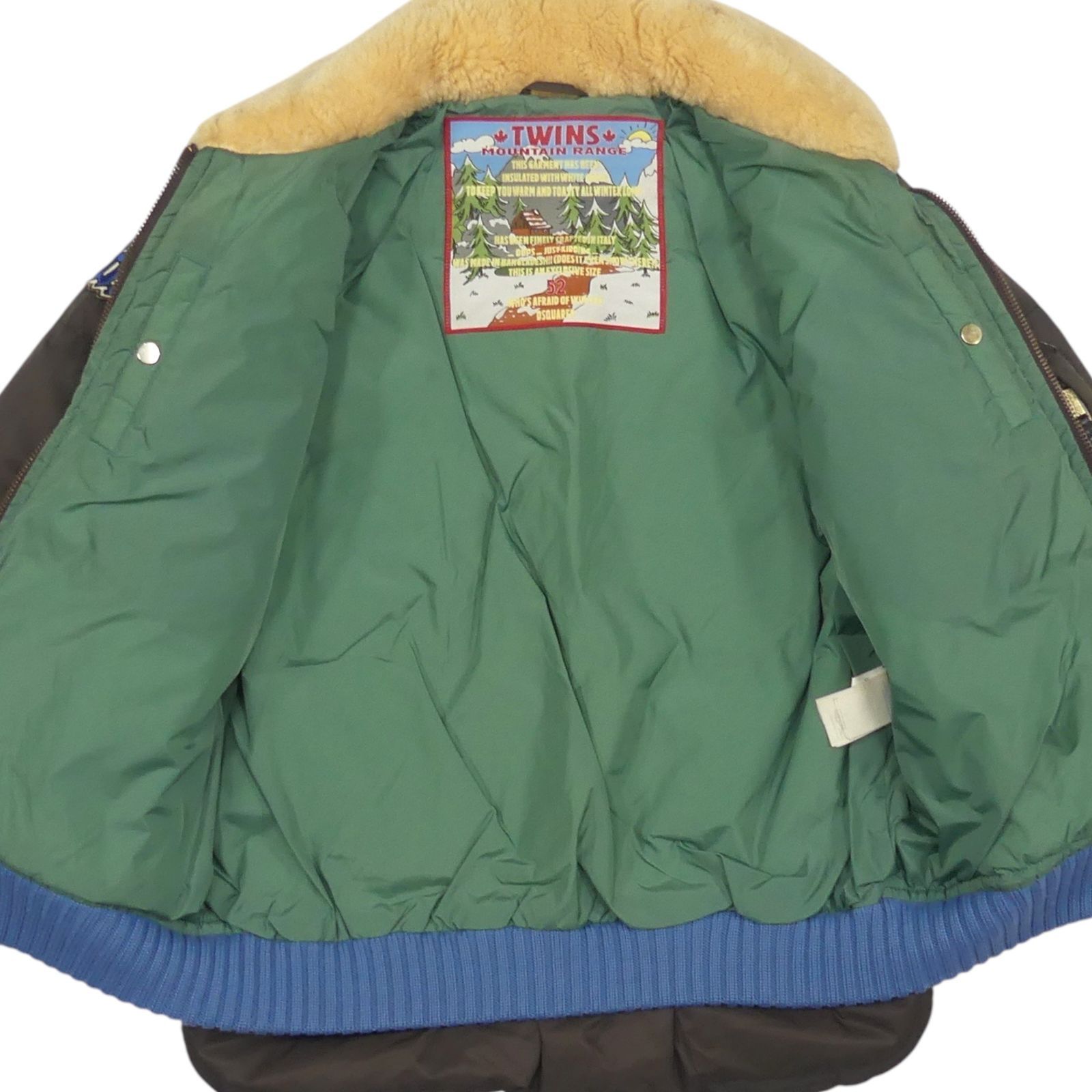 DSQUARED ディースクエアード ダウンジャケット フライトジャケット XL