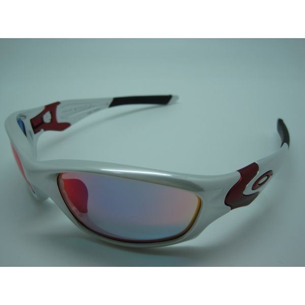 オークリー サングラス Oakley STRAIGHT JACKET Color: White Chrome/Positive Red Iridium