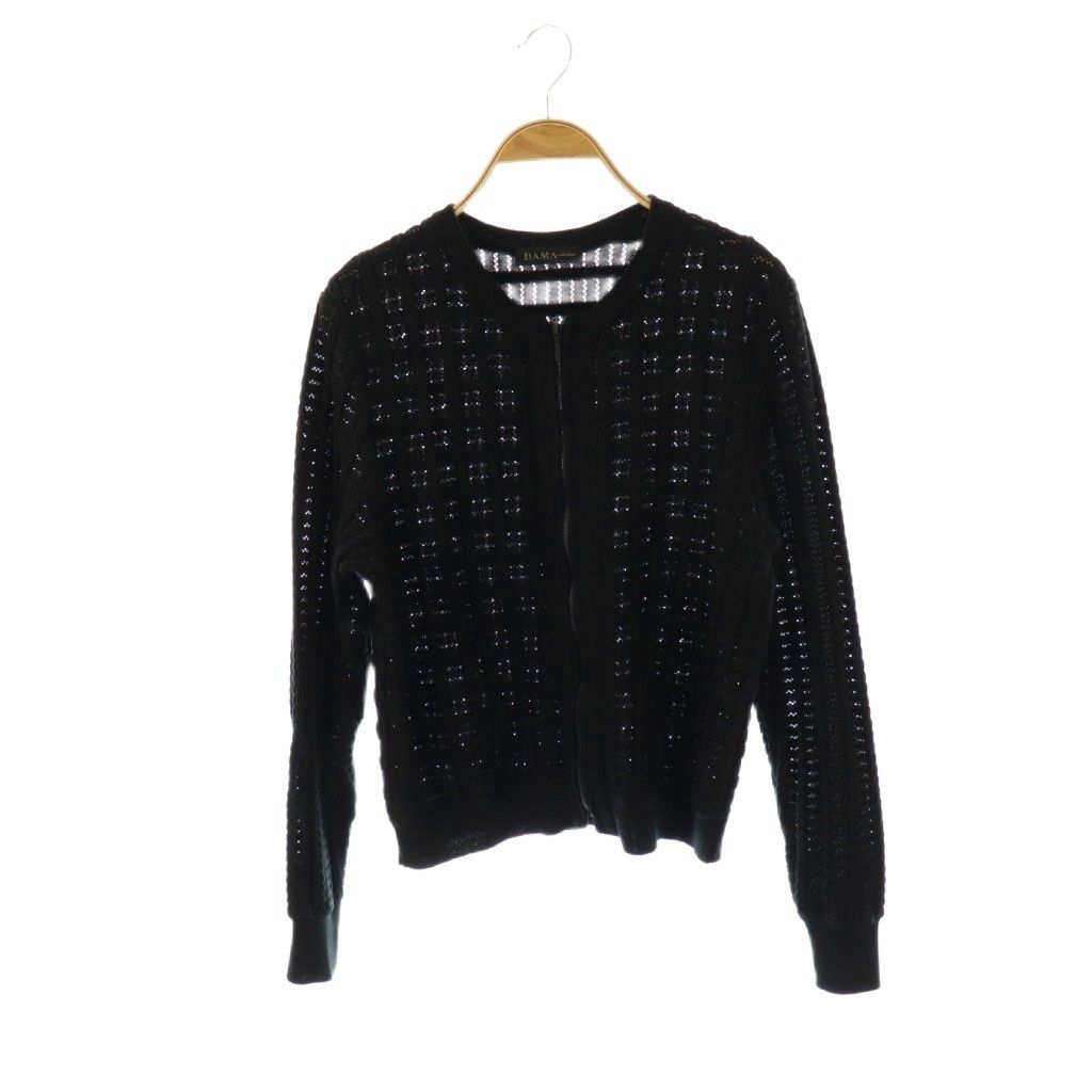 美品　ダーマコレクション　カーディガン ダーマコレクション dama collection メッシュニットジップ