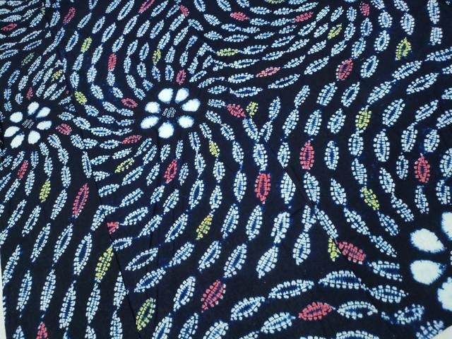 平和屋着物∴夏物 浴衣 有松鳴海絞り 牡丹 綿 逸品 CAAW1196ng 平和屋