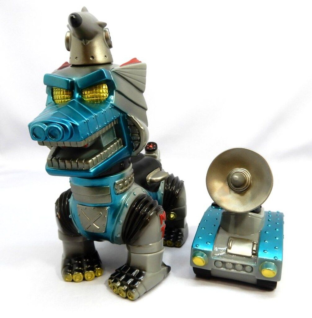 Meteoritetoy ロボット74 グレー成型/赤/黒/金/メタ青塗装