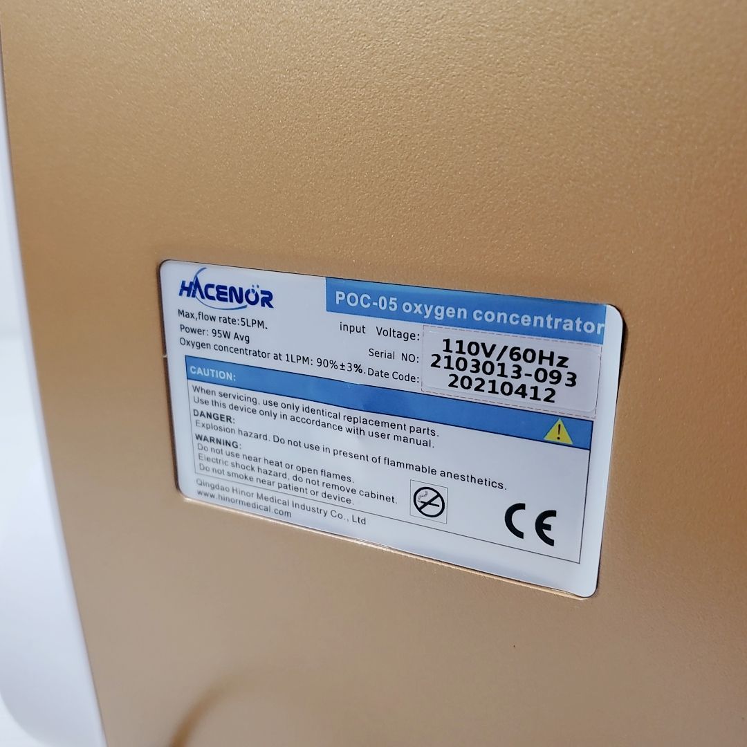 HACENOR 家庭用 旅行用 ポータブルバッテリー 酸素 濃縮器 POC-05 