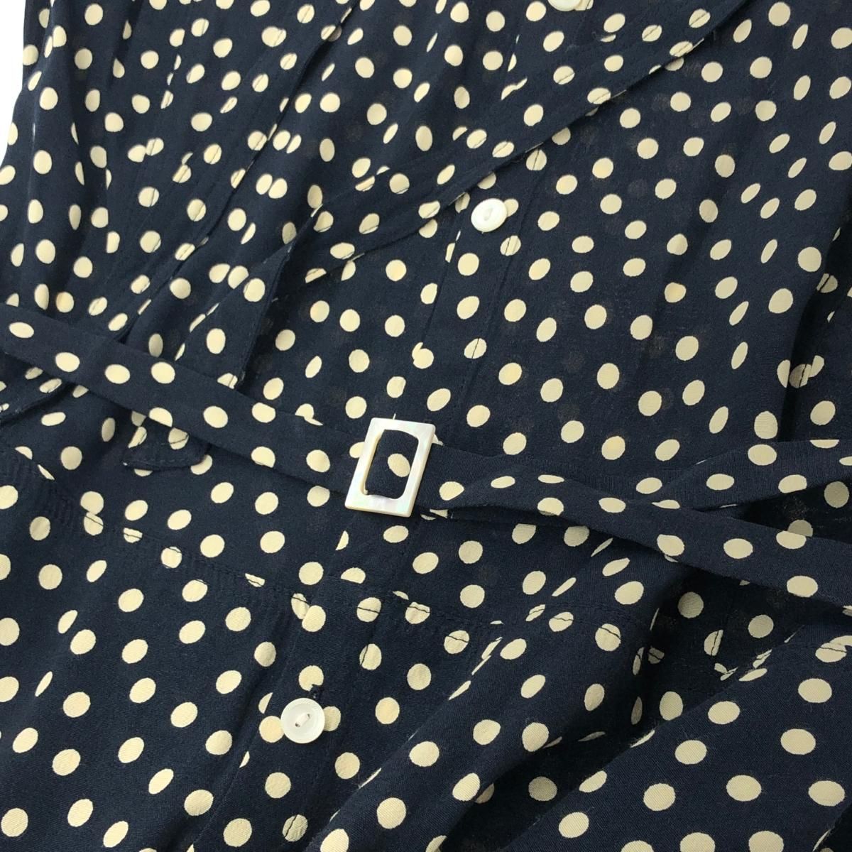 POLO RALPH LAUREN ポロラルフローレン ドットボウタイワンピース 