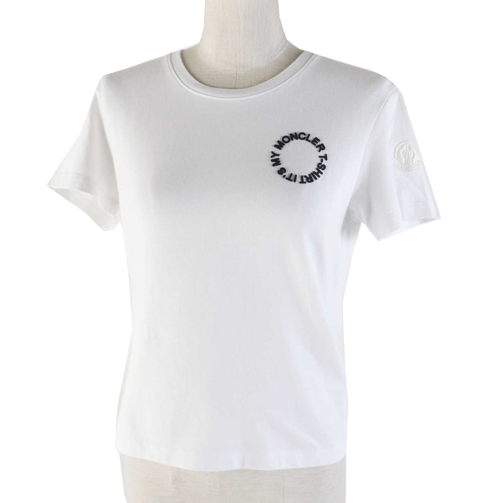 MONCLER モンクレール MAGLIA T-SHIRT ネックロゴデザイン 半袖T MONCLER モンクレール MAGLIA T-SHIRT ネックロゴデザイン 半袖T