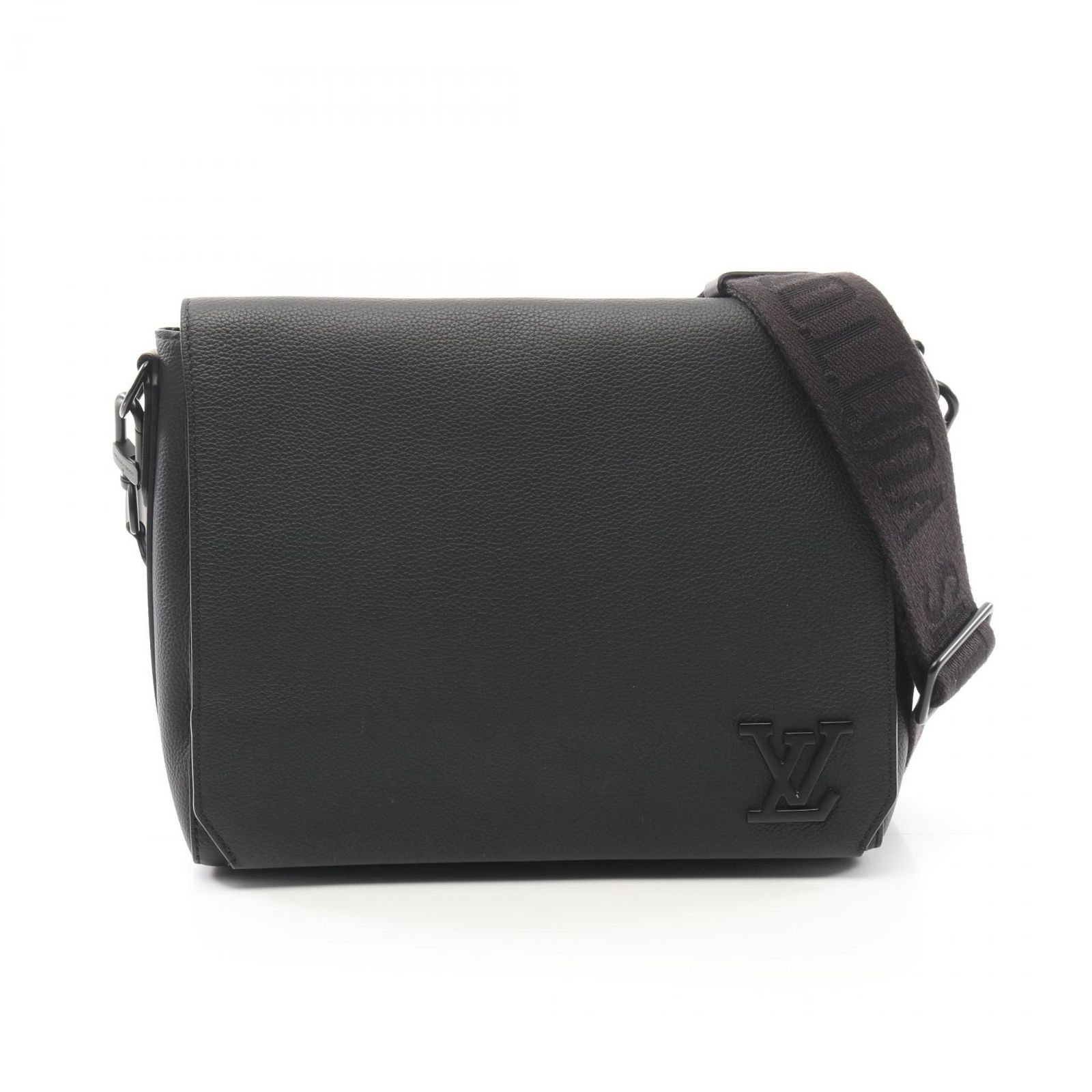 ルイ・ヴィトン LOUIS VUITTON ショルダーバッグ テイクオフ メッセンジャー M57080 ノワール レザー テイクオフ・メッセンジャー メンズ Used A