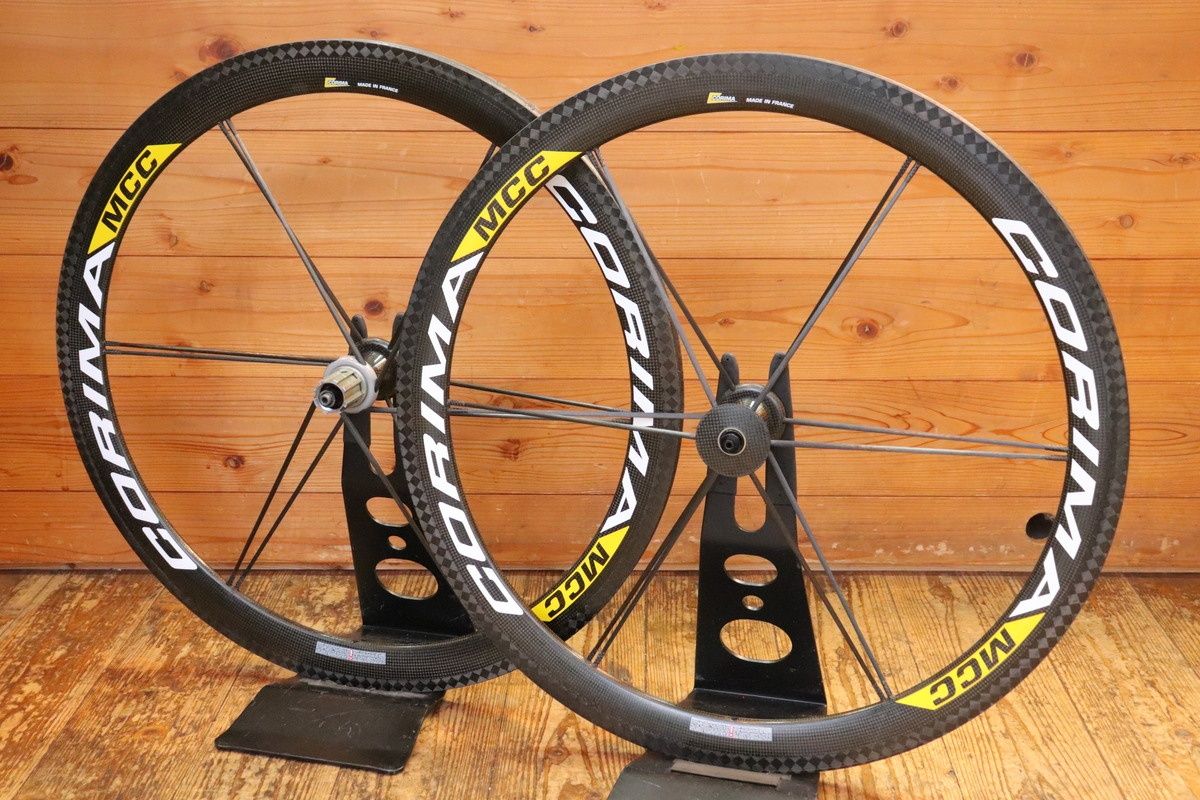 【全品送料無料】 コリマ CORIMA MCC カーボン チューブラー ホイールセット カンパニョーロ 11S 12S ナローリム 芦屋店 活動的な