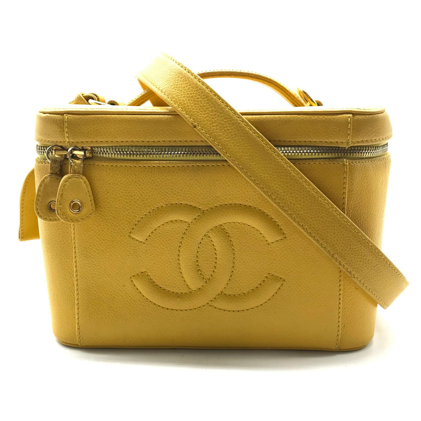 CHANEL シャネル ココマーク キャビアスキン 2way バニティ ハンド 