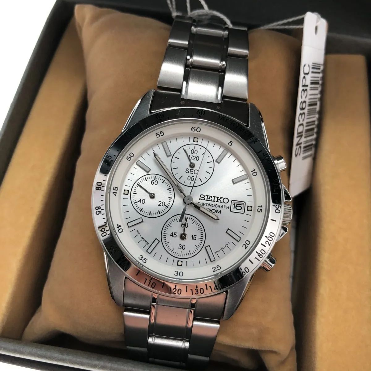 セイコーimport]SEIKO SEIKO クロノグラフ腕時計 SND363PC 腕時計 逆 
