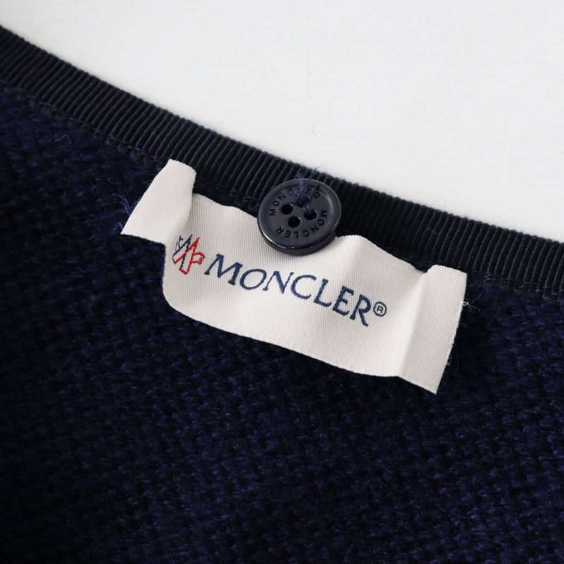 JPタグ モンクレール MONCLER MAGLIONE TRICOT 裾フリル ダウン切替  