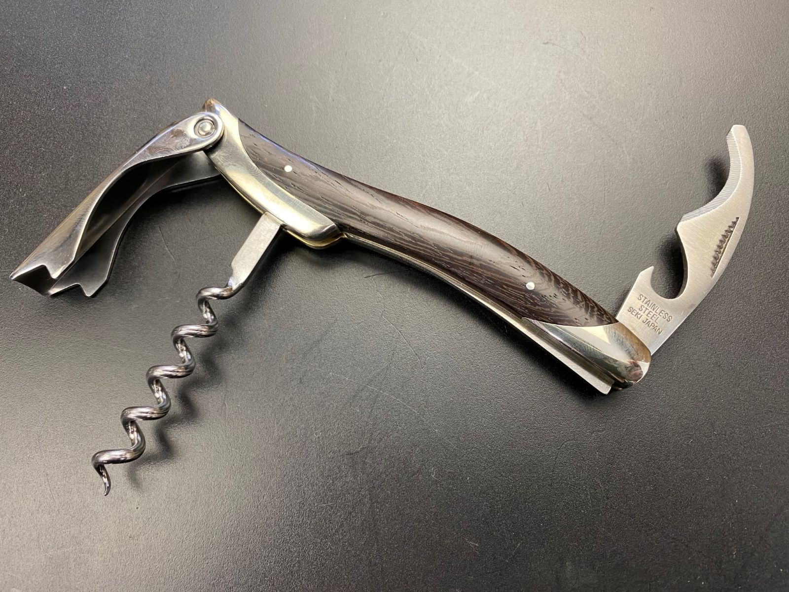 ATHRO アスロ ソムリエナイフ ムラサキタガヤサン PW-95 ワインオープナー