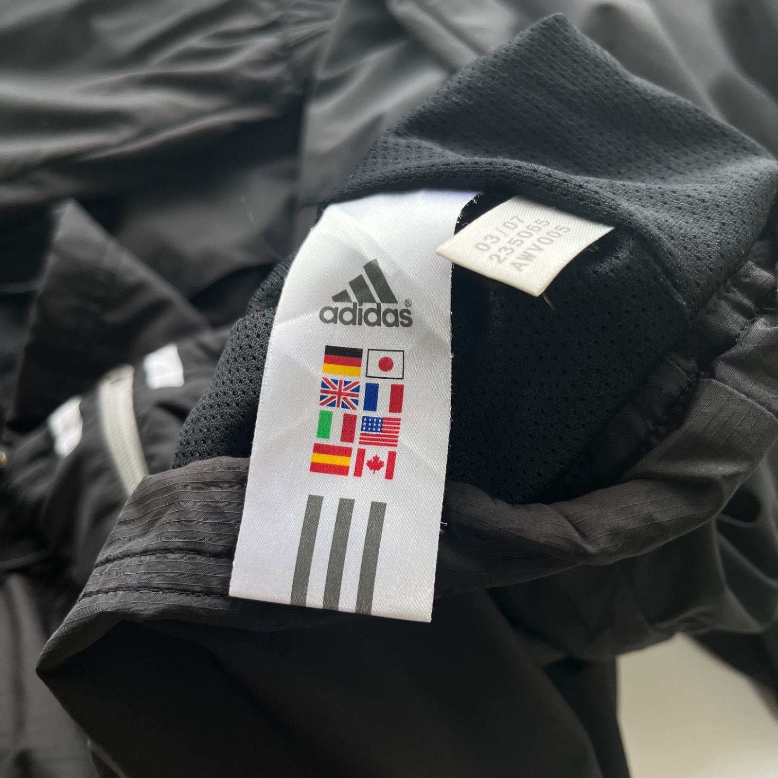 00s アディダス ナイロンジャケット スリーストライプ adidas nylon 