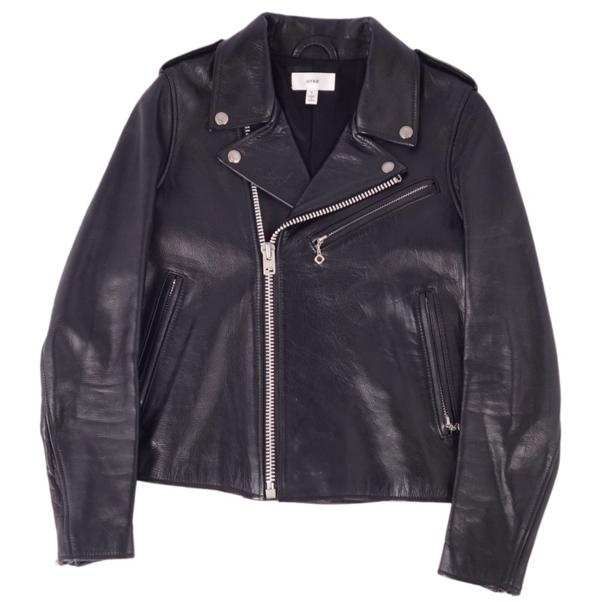 美品 ハイク HYKE ジャケット レザージャケット ライダース ステア 