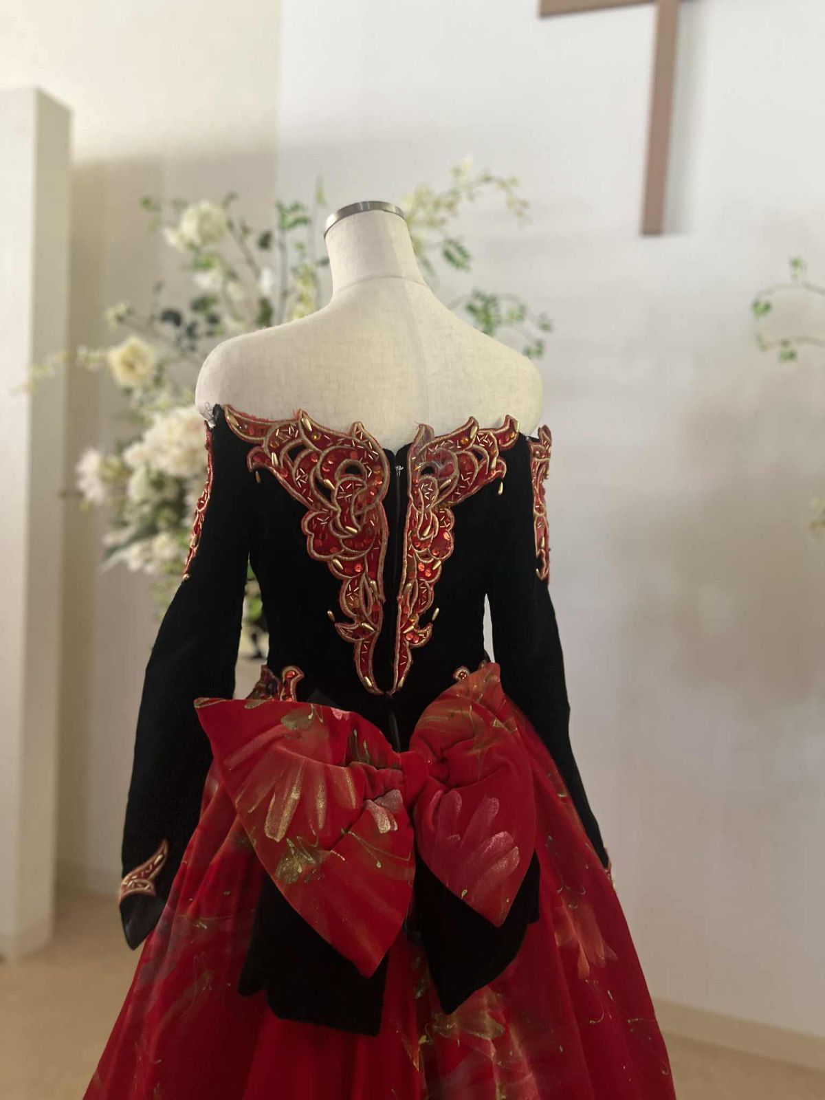 カクテルドレス 長袖