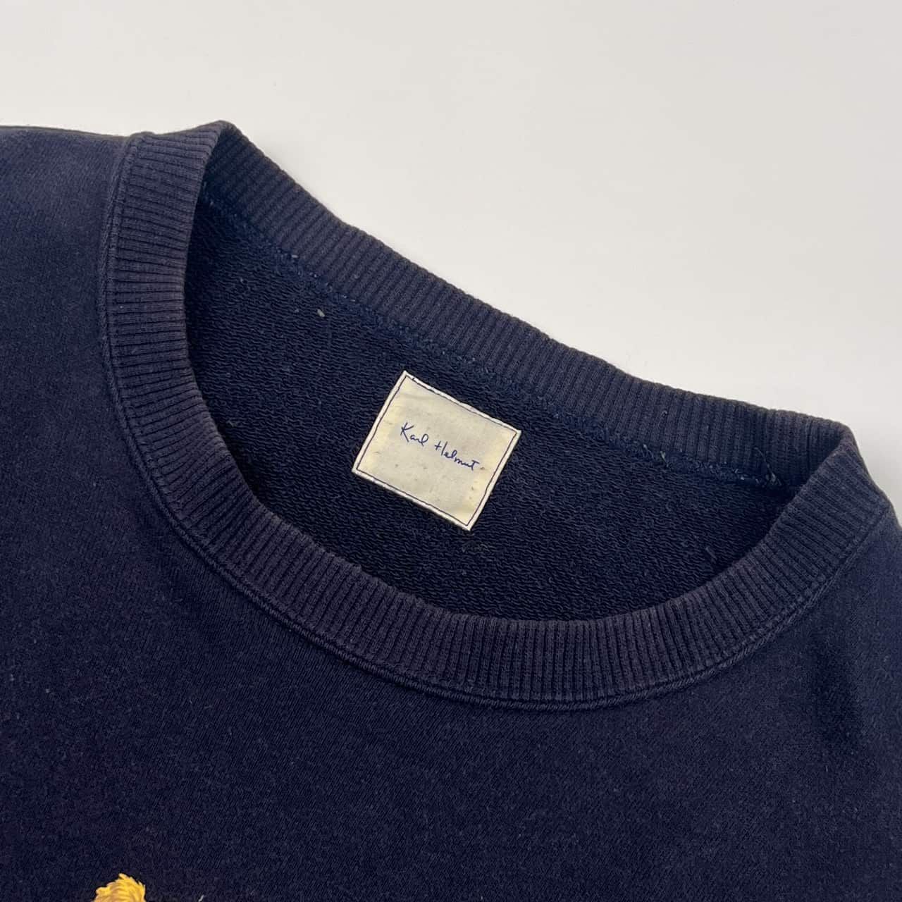 Karl Helmut カールヘルム クマ デザイン スウェット トレーナー L 