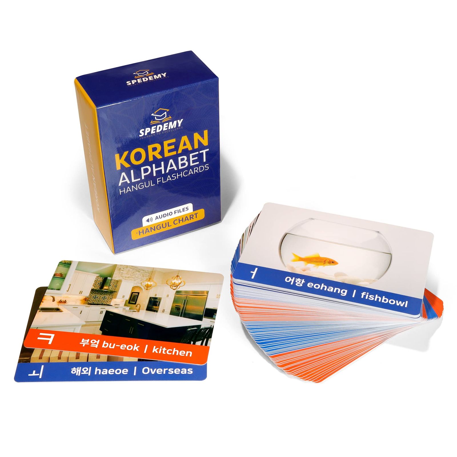 安い，得価 Spedemy 韓国アルファベット ハングルフラッシュカード 初心者向け - 80 ハングルアルファベットフラッシュカード メモリーのための写真付きオーディオファイル - 初心者に韓国語を学ぶ - 旅 その他