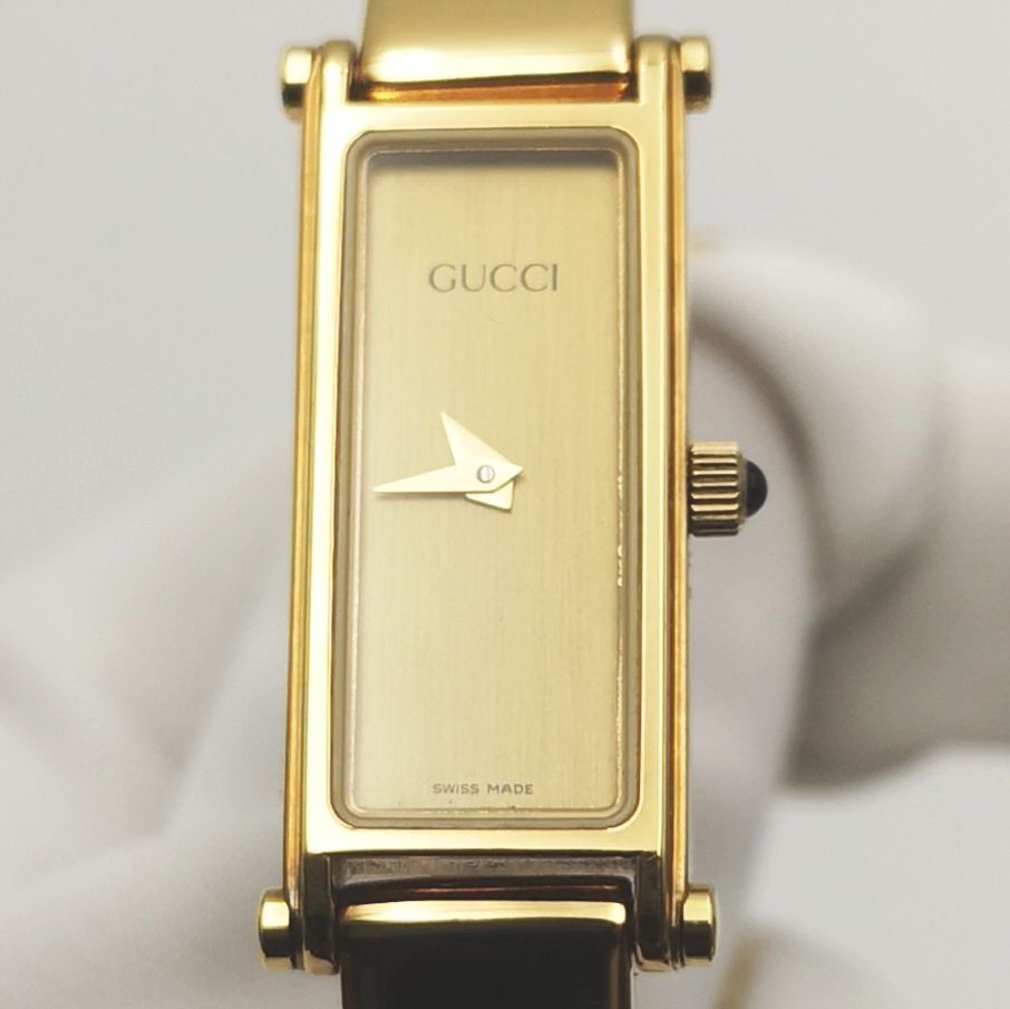 Gucci 1500L グッチ 1500L 1500L ゴールド ケース 29×14.4mm 手首周り 15.5cm レディース 腕時計 JW-147