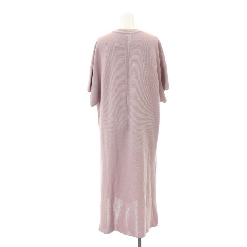 シーエフシーエル CFCL PAPER GARTER DRESS ニットワンピース ロング 半袖 1 S ライトパープル SY OS