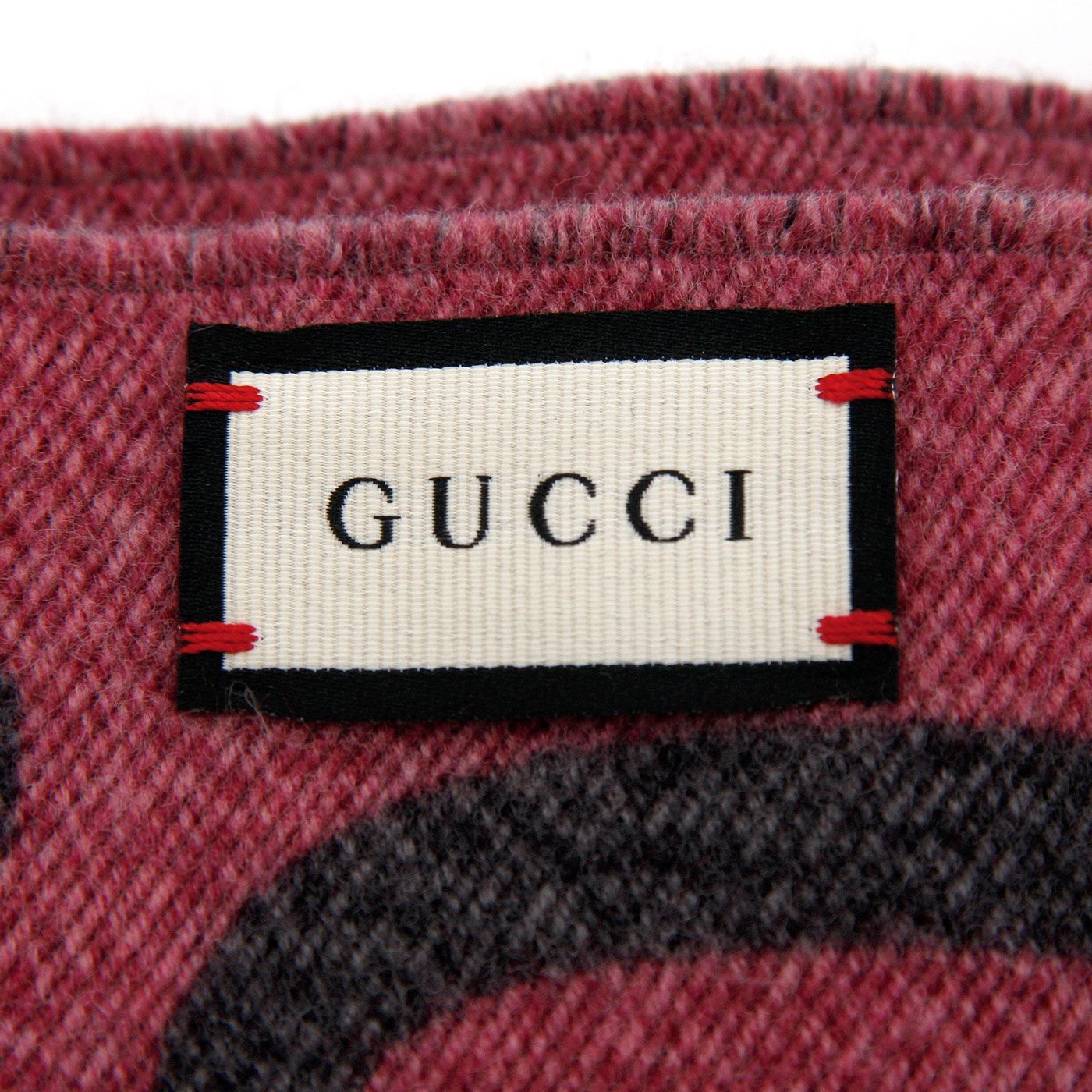 中古美品】グッチ マフラー GGジャカード ウールシルク スカーフ  