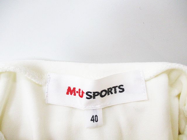 新品タグ付き　ミエコウエサコ　長袖ゴルフウェア 楽天市場】MUスポーツミエコ ウエサコフーディ長袖ニット保温