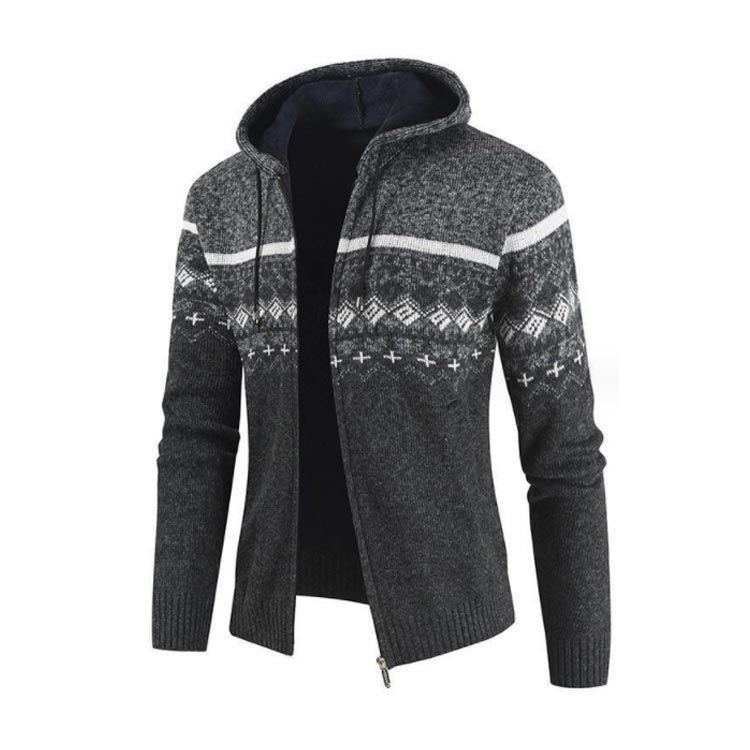 カーディガン メンズ ニットセーター ニット ジャケット 長袖 スタンド