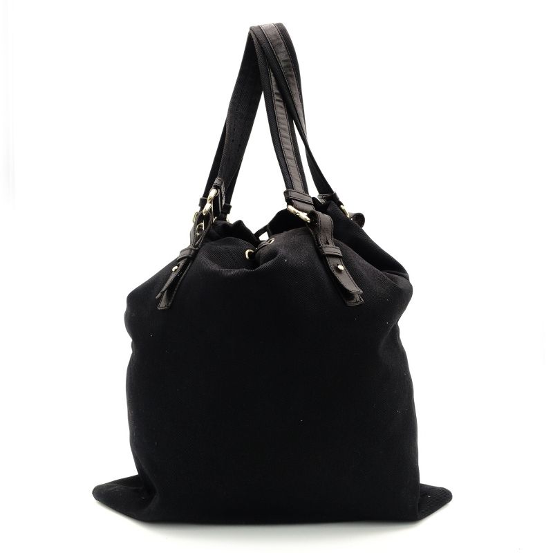 イヴサンローラン YSL カハラ トートバッグ 黒 キャンバス YSL